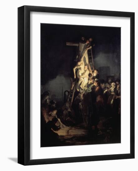 The Descent from the Cross-Rembrandt van Rijn-Framed Giclee Print