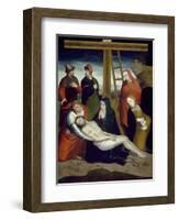 The Descent from the Cross-Juan Correa de Vivar-Framed Giclee Print