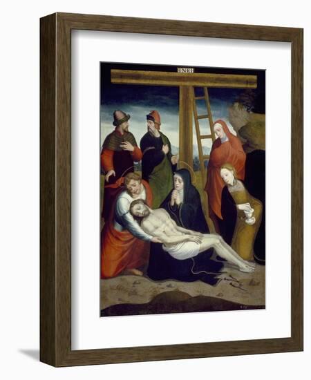 The Descent from the Cross-Juan Correa de Vivar-Framed Giclee Print