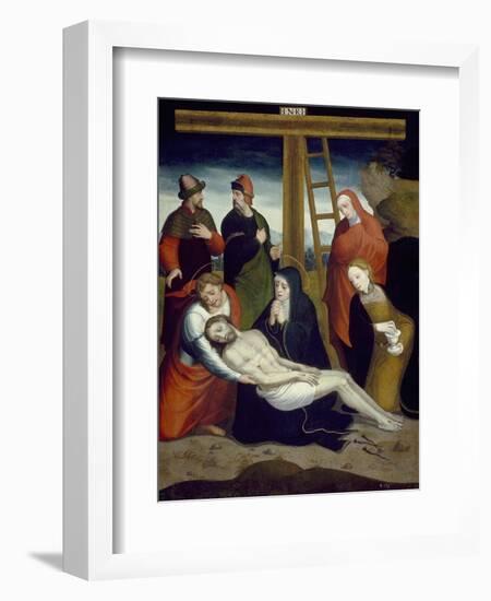 The Descent from the Cross-Juan Correa de Vivar-Framed Giclee Print