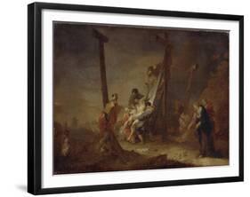 The Descent from the Cross-Johann Rosso Januarius Zick-Framed Giclee Print