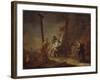 The Descent from the Cross-Johann Rosso Januarius Zick-Framed Giclee Print