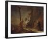 The Descent from the Cross-Johann Rosso Januarius Zick-Framed Giclee Print