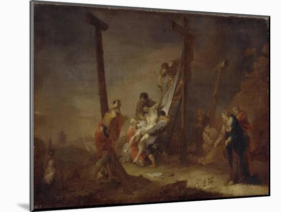 The Descent from the Cross-Johann Rosso Januarius Zick-Mounted Giclee Print