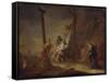 The Descent from the Cross-Johann Rosso Januarius Zick-Framed Stretched Canvas