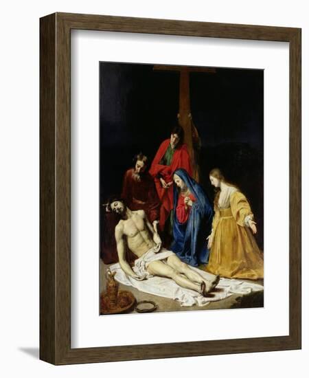 The Descent from the Cross-Nicolas Tournier-Framed Giclee Print