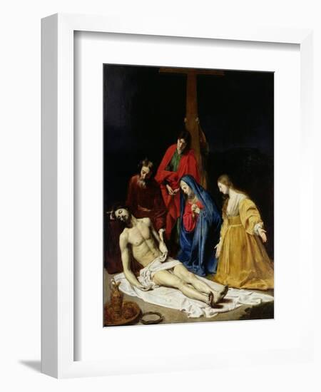 The Descent from the Cross-Nicolas Tournier-Framed Giclee Print