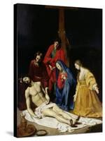 The Descent from the Cross-Nicolas Tournier-Stretched Canvas