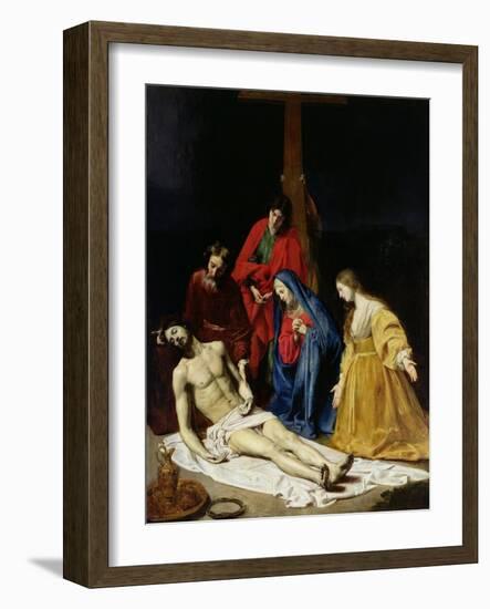 The Descent from the Cross-Nicolas Tournier-Framed Giclee Print