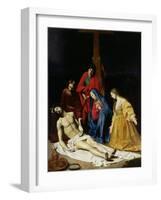 The Descent from the Cross-Nicolas Tournier-Framed Giclee Print