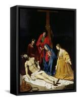 The Descent from the Cross-Nicolas Tournier-Framed Stretched Canvas