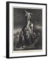 The Descent from the Cross-Rembrandt van Rijn-Framed Giclee Print