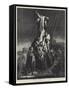 The Descent from the Cross-Rembrandt van Rijn-Framed Stretched Canvas