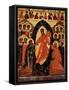 The Descent into Hell with Deesis and Selected Saints, End of 14th cen.-null-Framed Stretched Canvas