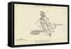 The Descent of Minerva to Ithaca-John Flaxman-Framed Stretched Canvas