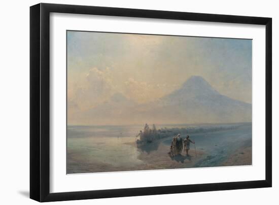 The Descent of Noah from Mount Ararat-Ivan Konstantinovich Aivazovsky-Framed Giclee Print