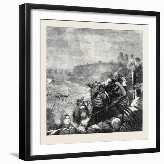 The Descent of the Danes-William Bell Scott-Framed Giclee Print