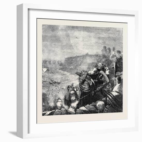 The Descent of the Danes-William Bell Scott-Framed Giclee Print