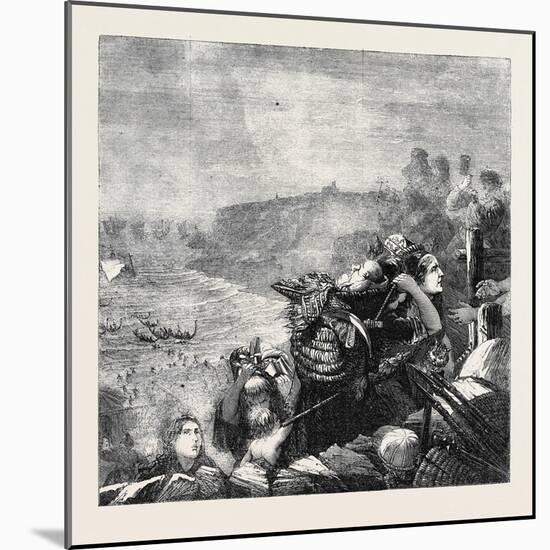 The Descent of the Danes-William Bell Scott-Mounted Giclee Print