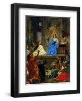 The Descent of the Holy Ghost, 1656-57-Charles Le Brun-Framed Giclee Print