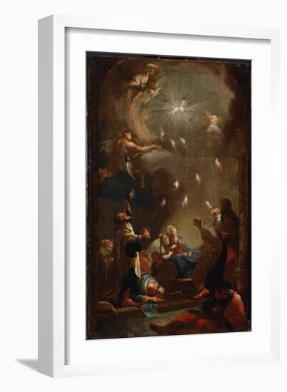 The Descent of the Holy Spirit (Pentecos), C. 1750-Joseph Ignaz Mildorfer-Framed Giclee Print