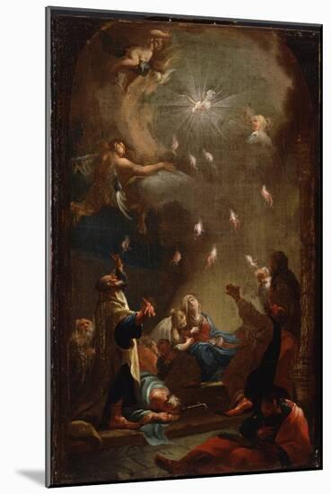 The Descent of the Holy Spirit (Pentecos), C. 1750-Joseph Ignaz Mildorfer-Mounted Giclee Print