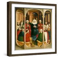 The Descent of the Holy Spirit (Pentecos), the Wings of the Wurzach Altar, 1437-Hans Multscher-Framed Giclee Print