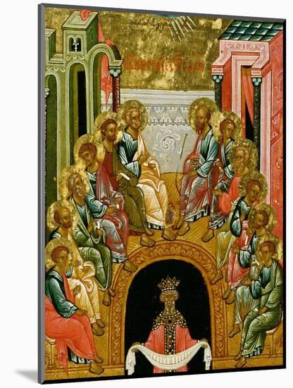 The Descent of the Holy Spirit, Russian Icon from the Cathedral of St. Sophia-null-Mounted Giclee Print