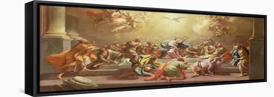 The Descent of the Holy Spirit-Francesco de Mura-Framed Stretched Canvas