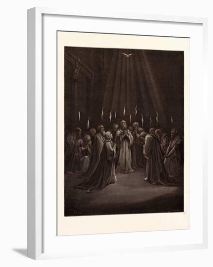The Descent of the Spirit-Gustave Dore-Framed Giclee Print