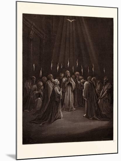 The Descent of the Spirit-Gustave Dore-Mounted Giclee Print