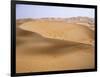 The desert near al-'Ain - the knife blade edges of the dune crests are formed by the wind-Werner Forman-Framed Giclee Print