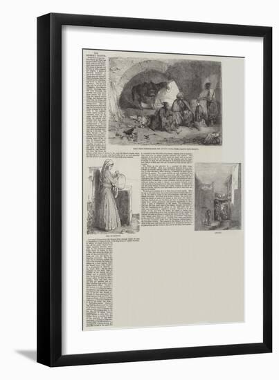 The Desert Route-null-Framed Giclee Print