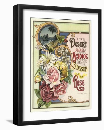 The Desert Shall Rejoice and Blossom as the Rose-null-Framed Giclee Print