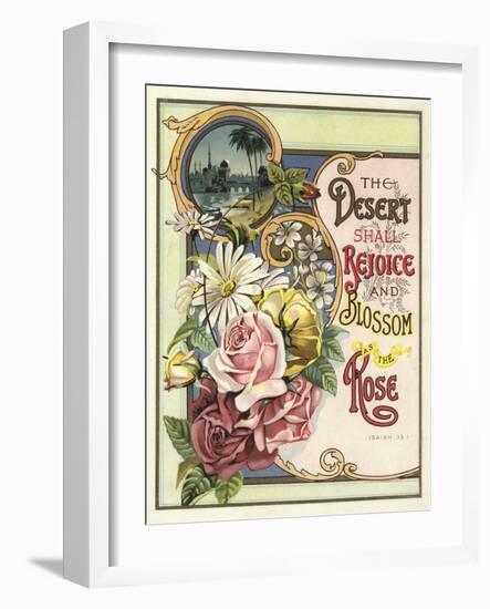 The Desert Shall Rejoice and Blossom as the Rose-null-Framed Giclee Print