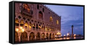 The Deserted St. Mark's Square in the Early Morning, Venice, UNESCO World Heritage Site-Karen Deakin-Framed Stretched Canvas