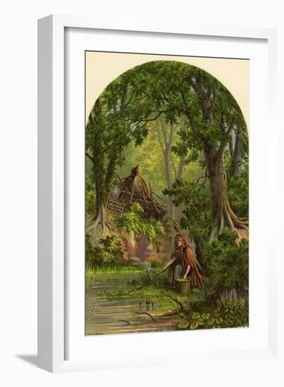 'The Deserted Village' by Oliver Goldsmith-Alexander Francis Lydon-Framed Giclee Print