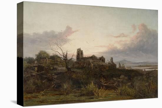 The Deserted Village (Goldsmith's)-James Holland-Stretched Canvas