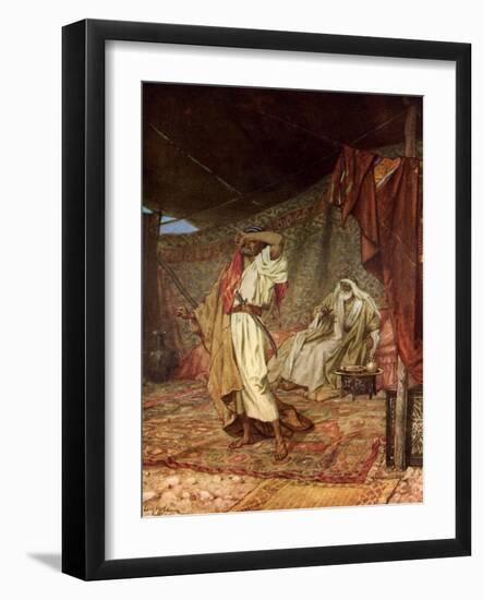 The despair of Esau - Bible-William Brassey Hole-Framed Giclee Print