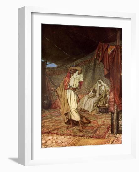 The despair of Esau - Bible-William Brassey Hole-Framed Giclee Print