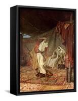 The despair of Esau - Bible-William Brassey Hole-Framed Stretched Canvas