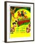 THE DESPERADOES, US poster, left from bottom: Guinn Williams, Glenn Ford, Randolph Scott,-null-Framed Art Print