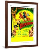 THE DESPERADOES, US poster, left from bottom: Guinn Williams, Glenn Ford, Randolph Scott,-null-Framed Art Print