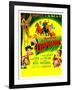 THE DESPERADOES, US poster, left from bottom: Guinn Williams, Glenn Ford, Randolph Scott,-null-Framed Art Print