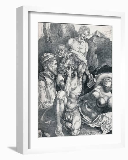 The Desperate Man, 1513-1517-Albrecht Dürer-Framed Giclee Print