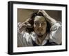 The Desperate Man (Self-Portrai)-Gustave Courbet-Framed Premium Giclee Print