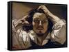 The Desperate Man (Self Portrait), 1843-45 (Oil on Canvas)-Gustave Courbet-Framed Stretched Canvas