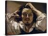 The Desperate Man (Self Portrait), 1843-45 (Oil on Canvas)-Gustave Courbet-Stretched Canvas