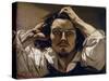 The Desperate Man (Self Portrait), 1843-45 (Oil on Canvas)-Gustave Courbet-Stretched Canvas