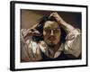 The Desperate Man (Self Portrait), 1843-45 (Oil on Canvas)-Gustave Courbet-Framed Giclee Print